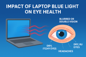 Impact of Laptop Blue Light on Eye Health